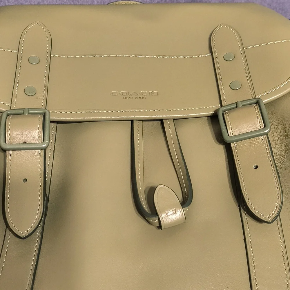 Coach Army Green Hitch Backpack